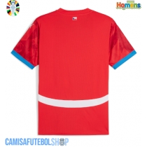 Camisa de time de futebol República Checa Replicas 1º Equipamento Europeu 2024 Manga Curta
